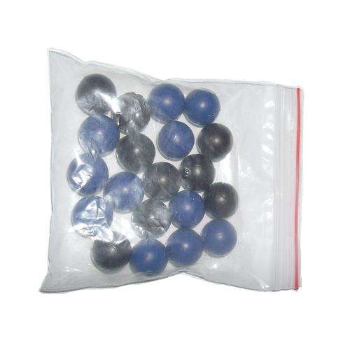 **CLEARANCE SALE** Solid Nylon Glass Breaker Riot Balls .68 Cal Pack of 20 (Mixed: Blue and Black)