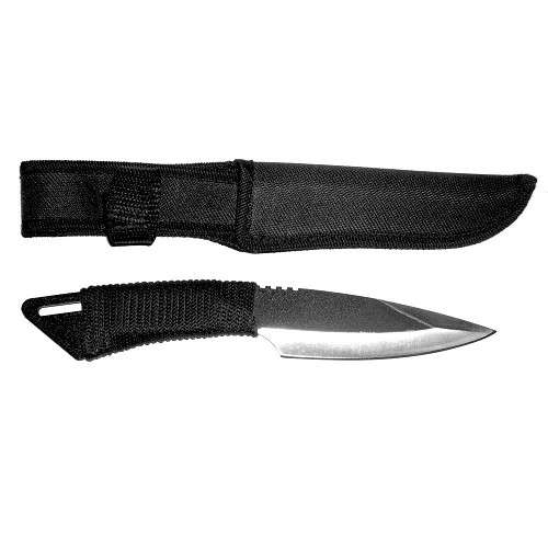 25cm Black Scorpion Tactical and Combat Throwing Knife with Nylon Holster Pouch