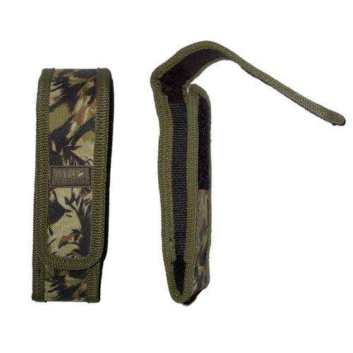 15cm UltraFire Adjustable Army Camo Nylon Torch Pouch with Secure Button Clip Velcro Belt Strap
