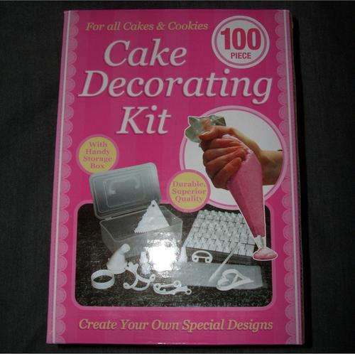 100 Piece Cake Decorating Kit for All Cakes and Cookies (Set Includes Handy Storage Box)