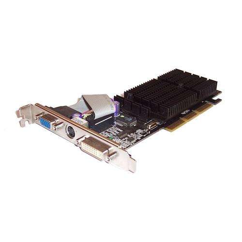 Nvidia GeForce FX5200 128MB 8X AGP DVI S-Video VGA Silent Cooling Graphics Card