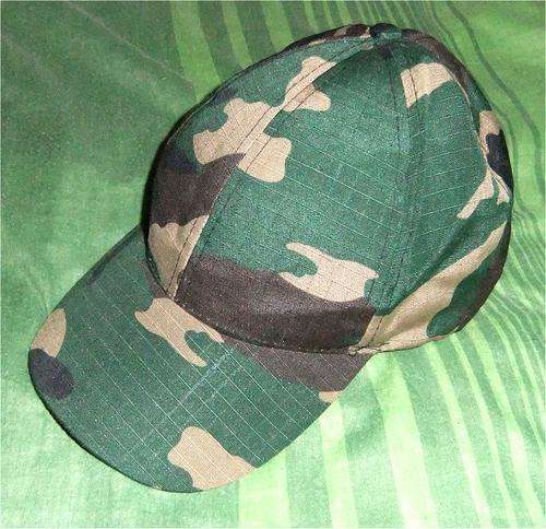 US Army Forest Woodland Camo Combat Cap with Peak Ideal for Hunting, Fishing, Camping, etc.