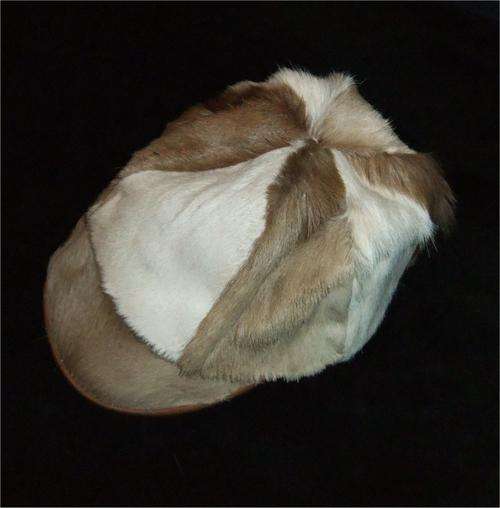 Springbok Cap hand made from Real Springbok Hide with Leather Interior