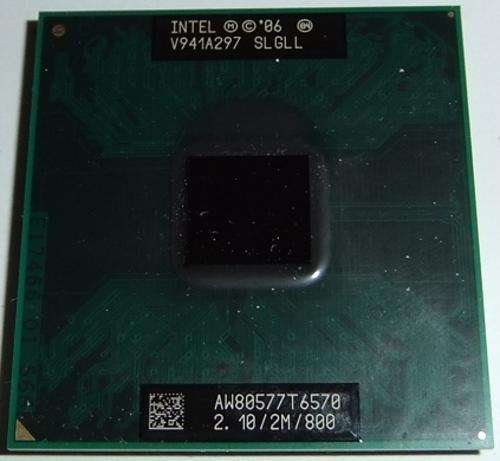 Intel T6570 Core 2 Duo Laptop Processor (2.10 GHz, 2M Cache, 800 MHz FSB, Socket P CPU, SLGLL)