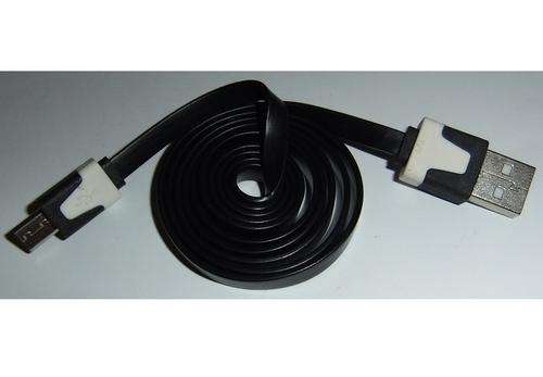 Micro USB Male to USB 2.0 Male Charging Data Flat Cable for Samsung i9220 / i9100 / HTC B & W
