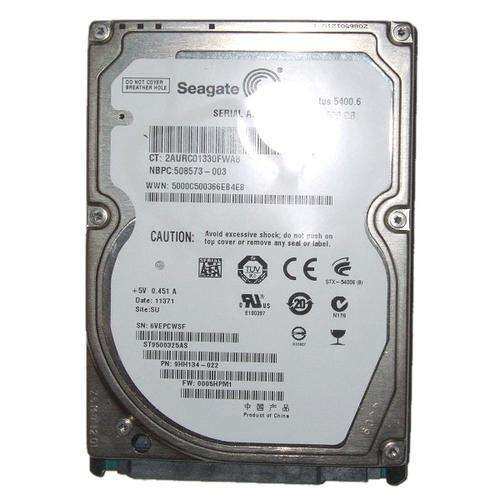 500GB Seagate Momentus 5400.6 ST9500325AS 5400 RPM 8MB Cache SATA 3.0Gb/s 2.5" Internal Notebook HDD
