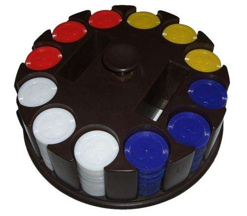 Poker Chip Set in Quick Easy-Stack Holder with 2 Card Deck Slots (Cards Not Included)   Information:      Contains 298 Individual Poker Chips (76 Red, 76 White, 73 Yellow, 73 Blue)     Brown Holder has Easy-Stack Slots for Quick Sorting and Unpacking with Small Carry Handle and Top Cover     Chips in Near-Perfect Condition, Holder in Good to Very Good Condition     Cards Decks Not Included     Please See Photos for Details xmas christmas black friday special discount top selling hot red sell clearance sale discount 50% off 75% amazing brilliant bargain professional gamble poker lotto blackjack monopoly board game games fun challenge checkers chess solitaire card game roulette russian chip chips casino online authorized legal genuine friends friendly friend multi many lots loads horse race horserace sport sports tab gambling gamble luck lucky pot of gold irish pig 777 vintage antique kid junior beginner intermediate pro professional league tournament special drink game games toy toys boy girl man woman men women night fun christmas black friday december summer red hot clearance lowest price top quality closing soon Total Weight: Approximately 500g ~ 600g ratio win loss lose winner champ champion practice train training learn learning guide info texas hold 'em