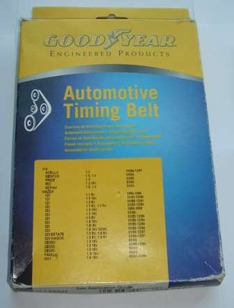 vehicles auto automotive car water pump goodyear good year timing belt specific expectancy replaced inside the engine inspect manufacturer operating conditions driving Service Center warranty professional components fitted repairs vehicle control new original box black KIA Mazda avella Mentor Pride Rio Sephia 121 323 estate wagon Demio Familia MX3 recommended accessories power product engineered dimensions tension required installation bid buy now must have closing soon sale limited stock bargain low price cheap specific model v 1.3 1.6 1.8 1.5 16v 8v birthday christmas fathersday gift present shop dad husband grandfather boyfriend father crazy Tuesday wacky Wednesday Snap Friday special weekend auction 