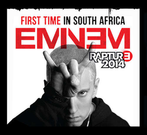 EMINEM RAPTURE **GOLDEN CIRCLE** JHB 2014