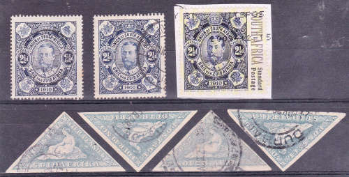 Union of South Africa 1910 Kings head and 1928 triangles. View scans.