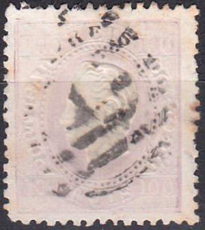 PORTUGAL, late 1800. KING LUIS I, used 100 REIS, CV+/- £90, View scans
