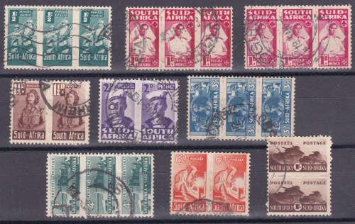 Union of SA used 1942 bantam war set used hinged, CV R405.00, view scans