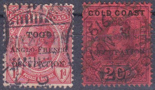 TOGO 1916, 15 April. GOLD COAST Overprinted, 20 shilling, UH, CV +/-R3,400.00, view scans