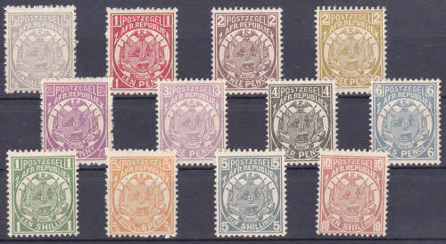 Transvaal 1885 mint not hinged set to 10/-  CV R 2776.00  view scans