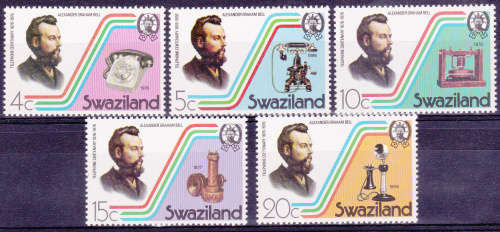 SWAZILAND 1976, 22 Nov. 100th Anniv of Telephone, set, MNH, CV+/-R 40.00 view scans