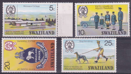 SWAZILAND 1977, 2 May. 50th Anniv Police Training, set, MNH, CV+/-R 65.00 view scans