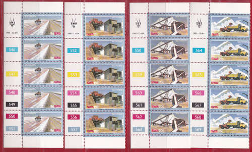 SWA 1981, 4 Dec. Salt Industry, set controls, MNH, CV R 50.00 view scans