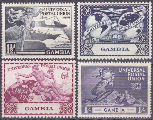 GAMBIA. 1949, 10 Oct. UPU mint not hinged. CV +-R 55.00 view scans