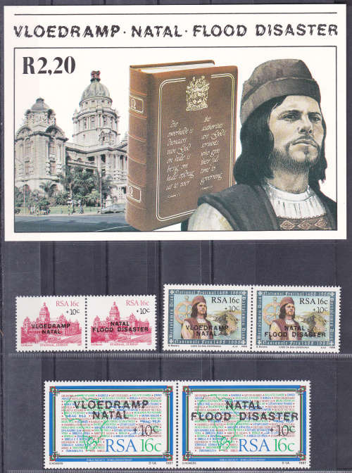 RSA 1987-1988, 16 Nov, 1 Dec 87, 16 March 88. Natal Relief Fund Package. CV R 90.00 view scans