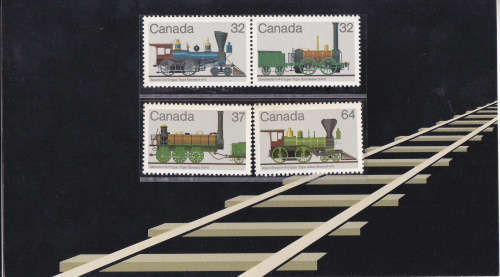 CANADA 1983, 3 Oct. Railway Locomotives, set, MNH, CV +/-R  110.00 view scans