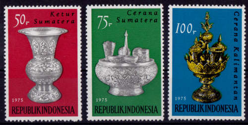 INDONESIA. 1975, 24 Feb. ART and CULTURE, set, MNH, CV +/-R 143.00 view scans