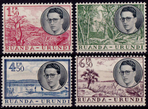 RUANDA-URUNDI 1955, 15 Feb. Royal Visit, set, MH, CV +/-R 319.00 view scans