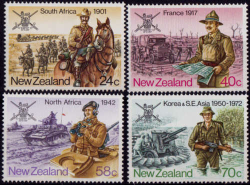 NEW ZEALAND 1984, 7 Nov. New Zealand Military History, set, MNH, CV +/-R 55.00 view scans