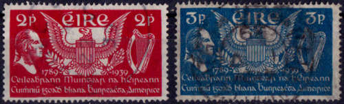 IRELAND 1939, 1 March. 150th ANNIV USA`s CONSTITUTION, set, UH, CV +/- R 197.00 view scans
