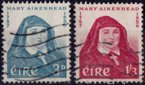 IRELAND 1958, 20 Oct. MARY AIKENHEAD, set, UH, CV +/- R 245.00 view scans