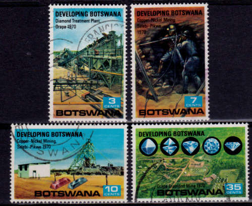 BOTSWANA 1970, 23 March. DEVELOPING BOTSWANA, set, UH, CV +/-R 70.00 view scans