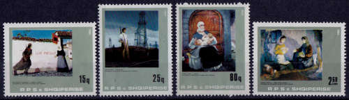 ALBANIA 1984, 12 July. PAINTINGS from ART GALLERY in TIRANA, set, MNH, CV +/-R 104.00 view scans