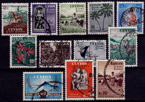 CEYLON 1951-1954, Local Motifs, set, UH, CV +/-R 315.00 view scans