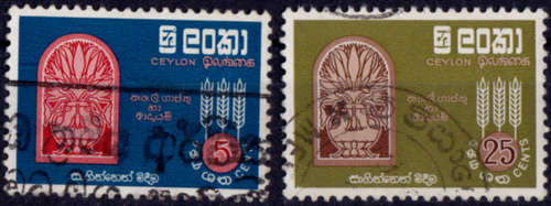 CEYLON 1963,  21 March. Fight Against Hunger, set, UNH, CV +/-R 35.50 view scans