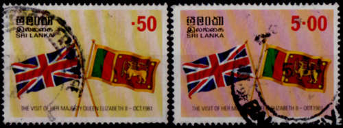SRI LANKA 1981, 21 Oct. Royal Visit, set, UNH, CV +/-R 55.00 view scans