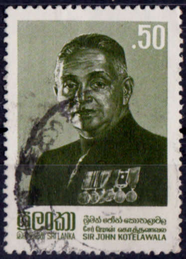 SRI LANKA 1982, 2 Oct. 2nd Anniv Death Sir John Kotelawala, single, UNH, CV +/-R 16.00 view scans