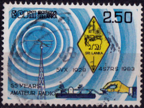 SRI LANKA 1983, 17 Jan. Amateur Radio Society, single, UNH, CV +/-R 63.00 view scans