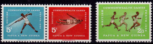 PAPUA NEW GUINEA 1962, 24 Oct. 7th Anniv Commonwealth Games, set, MNH, CV+/- R 63.00 view scans
