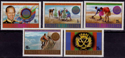 LESOTHO 1981, 5 Nov, 25th Anniv Duke of Edinburgh Award Scheme, set, MNH, CV +/-R 29.00 view scans