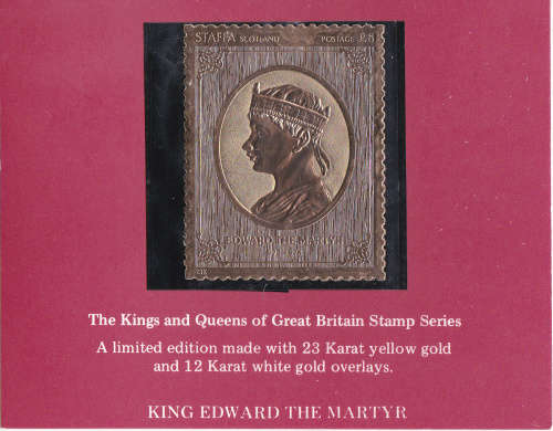 ENGLAND 1977. Kings and Queens GB Stamp Series, Gold foil, MNH, R ?? view scans