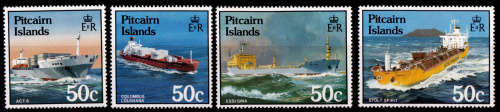 PITCAIRN ISLANDS 1985, 28 Aug. Ships, set, MNH, CV +/-R 60.00 view scans