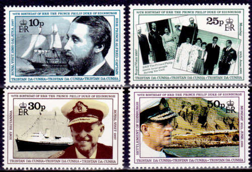 TRISTAN DA CUNHA 1991, 10 June. 70th Birth Anniv Prince Philip, set, MNH, CV +/-R 89.00 view scans