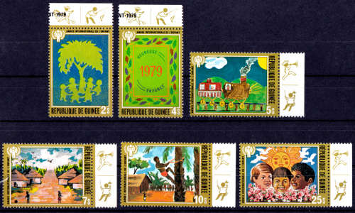 GUINEA 1980, 17 Jan. Intl Year of the Child, set, MNH, CV +/-R 112.00 view scans