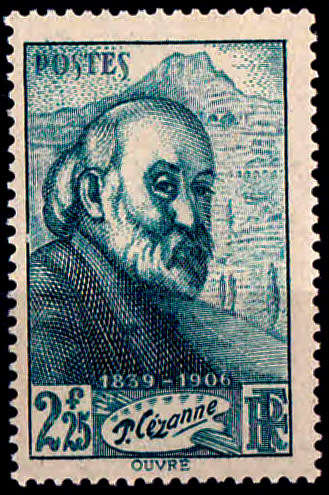 FRANCE 1939, 15 March, 100th ANNIV BIRTH PAUL CEZANNE, single, MH, CV +/-R 55.00 view scans