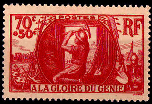 FRANCE 1939, 4 April, Charity Stamp, single, MH, CV +/-R 80.00 view scans