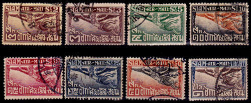 THAILAND, 1925-1937. Airmail - Garuda, set, UH, CV +/-R 310.00, view scan.