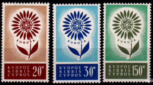 CYPRUS. 1964, 14 Sept. EUROPA Stamps, set, MH, CV+/- R 560.00 view scans