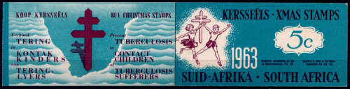 RSA 1963, Christmas, complete booklet with strip of 5, MNH, CV R ??.00 view scans