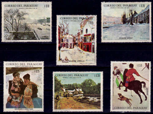 PARAGUAY 1968, 23 April. Winter Olympic Games, set, MNH, CV +/-R 35.00 view scans