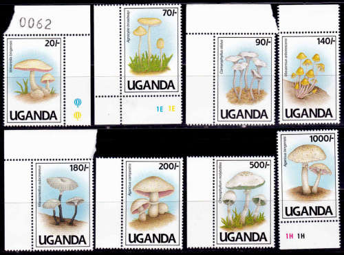UGANDA 1991, 19 July. Fungi, set, MNH, CV +/-R 200.00 view scans