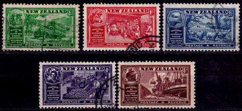 NEW ZEALAND 1936, 1 Oct. CONGRESS CHAMBERS COMMERCE, set, UH, CV +/-R 345.00, view scans